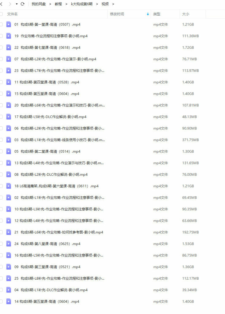 krenz构成第6期2021年6月结课免费下载