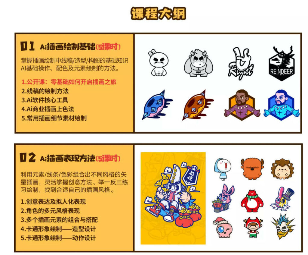 包子王云飞零基础AI商业插画全能班第七期2020年新课