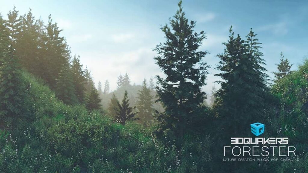 C4D植物森林生成插件Forester中文汉化支持R15-R25版本
